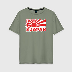 Женская футболка оверсайз Japan sun