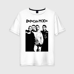 Футболка оверсайз женская Depeche mode all, цвет: белый