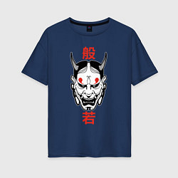 Женская футболка оверсайз Японский демон - Хання