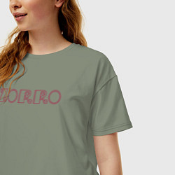 Футболка оверсайз женская Zorro, цвет: авокадо — фото 2