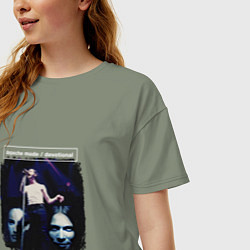 Футболка оверсайз женская Depeche Mode - Devotional in your room, цвет: авокадо — фото 2
