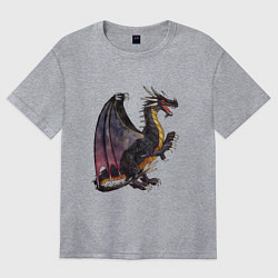 Женская футболка оверсайз HOMM3 Black Dragon