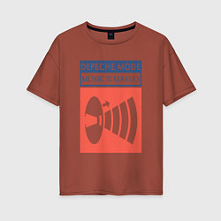 Женская футболка оверсайз Depeche Mode - Music for the masses merch