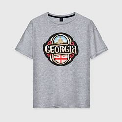Женская футболка оверсайз Моя Грузия