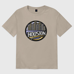 Футболка оверсайз женская Мегаполис Хьюстон, цвет: миндальный
