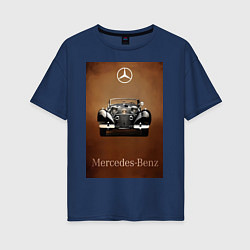 Женская футболка оверсайз Mercedes-benz автомобиль
