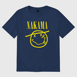 Футболка оверсайз женская One piece - monkey d luffy by anet-garol, цвет: тёмно-синий