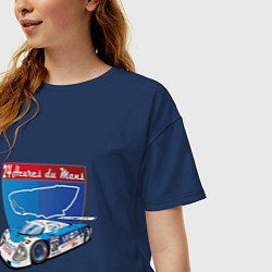 Футболка оверсайз женская 24H Le Mans, цвет: тёмно-синий — фото 2