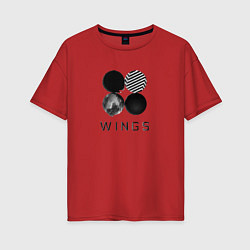 Женская футболка оверсайз BTS Wings