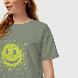 Футболка оверсайз женская Позитивные люди, цвет: авокадо — фото 2