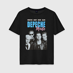 Футболка оверсайз женская Depeche Mode Vintage, цвет: черный