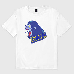 Женская футболка оверсайз Gorilla scream