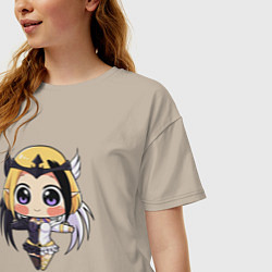 Футболка оверсайз женская Люнокс, цвет: миндальный — фото 2