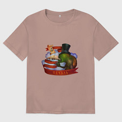 Женская футболка оверсайз Мудрость и Печаль - Сэр Троглодит