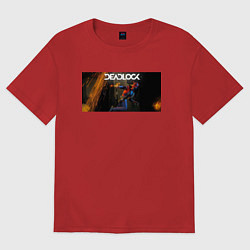 Футболка оверсайз женская Deadlock Infernus, цвет: красный