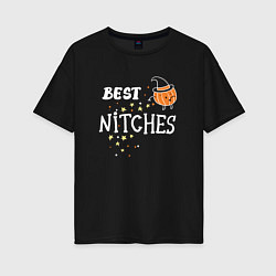 Футболка оверсайз женская Best nitches, цвет: черный