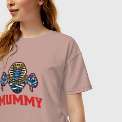 Футболка оверсайз женская Dead mummy, цвет: пыльно-розовый — фото 2