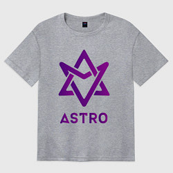 Женская футболка оверсайз Звезда Astro