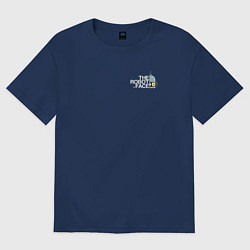 Футболка оверсайз женская Bender the robot face, цвет: тёмно-синий