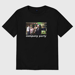Женская футболка оверсайз The Office - company party