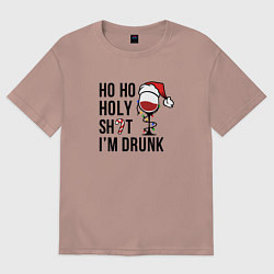 Женская футболка оверсайз Im drink - New Year
