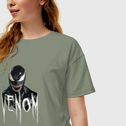 Футболка оверсайз женская Симбиот Веном, цвет: авокадо — фото 2
