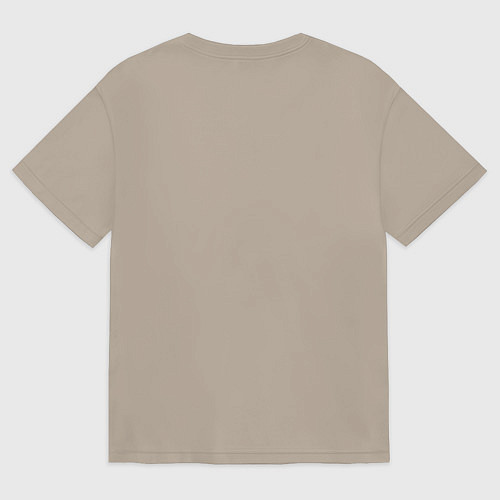 Женская футболка оверсайз Милый монстр йети / Миндальный – фото 2