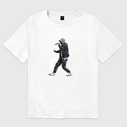 Женская футболка оверсайз Eminem is live