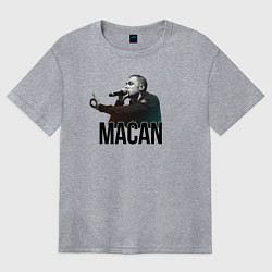 Футболка оверсайз женская Macan - Rap, цвет: меланж