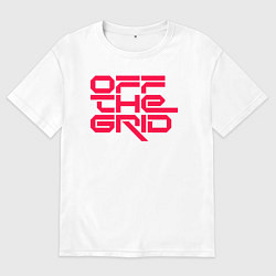 Футболка оверсайз женская Off the grid logo, цвет: белый