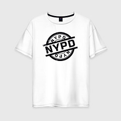Женская футболка оверсайз New York police