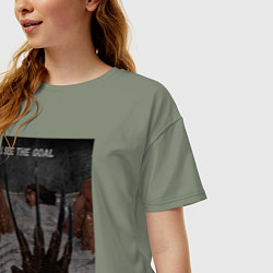 Футболка оверсайз женская I see the goal, цвет: авокадо — фото 2