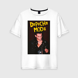 Футболка оверсайз женская Depeche Mode Dave, цвет: белый