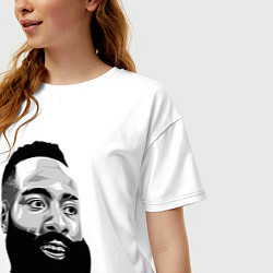 Футболка оверсайз женская James Harden, цвет: белый — фото 2