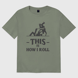 Футболка оверсайз женская Judo how i roll, цвет: авокадо