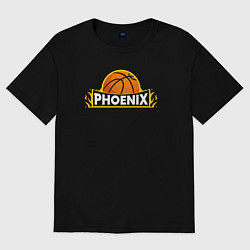 Футболка оверсайз женская Phoenix NBA, цвет: черный