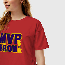 Футболка оверсайз женская Lebron James MVP, цвет: красный — фото 2