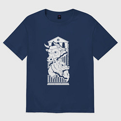 Футболка оверсайз женская Опытный финансист, цвет: тёмно-синий