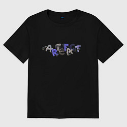 Футболка оверсайз женская Артефакт, цвет: черный