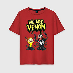 Женская футболка оверсайз We are Venom - meme