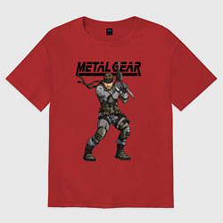 Футболка оверсайз женская Snake Solid soldier, цвет: красный