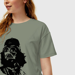 Футболка оверсайз женская Vader - viva la empire, цвет: авокадо — фото 2