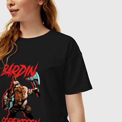 Футболка оверсайз женская Bardin Goreksson - Warhammer Vermintide, цвет: черный — фото 2
