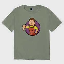 Футболка оверсайз женская Squid game girl, цвет: авокадо