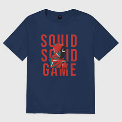 Футболка оверсайз женская Squid squid game, цвет: тёмно-синий