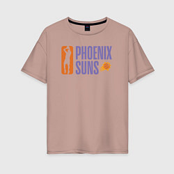 Футболка оверсайз женская Phoenix Suns play, цвет: пыльно-розовый