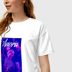 Футболка оверсайз женская Anora, цвет: белый — фото 2