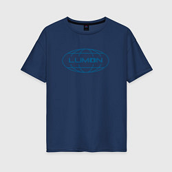 Футболка оверсайз женская Корпорация Lumon, цвет: тёмно-синий