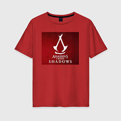 Женская футболка оверсайз Assassins creed shadows