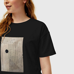 Футболка оверсайз женская No geometry, цвет: черный — фото 2